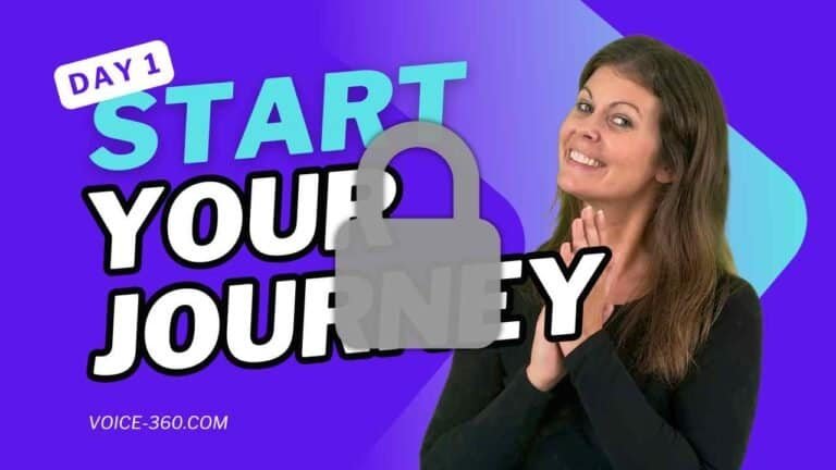 Voice 360 Blue Day 1 singing lesson – locked image for free guide “Start Your Journey” with vocal coach Meghan