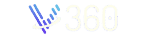 Voice 360 logo with gradient microphone icon and modern text